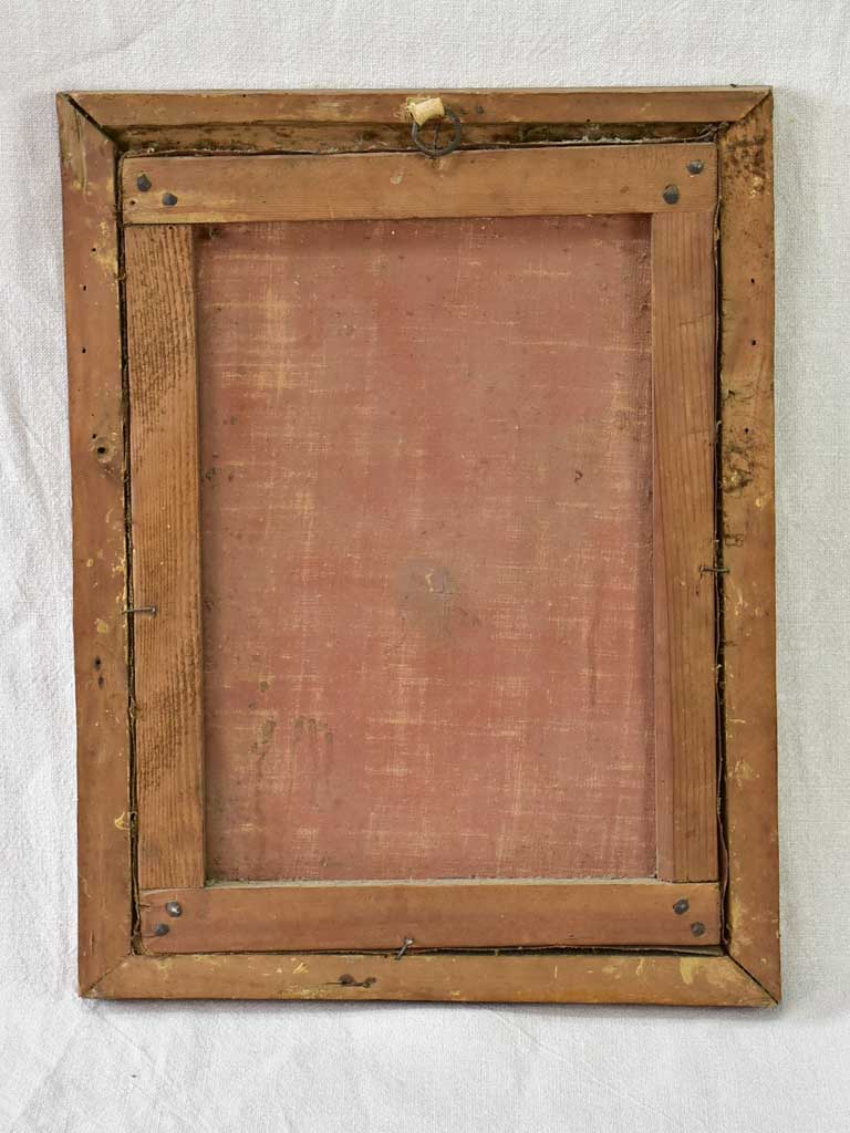 18th Century French portrait of a man in original frame - oil on canvas 15" x 19"