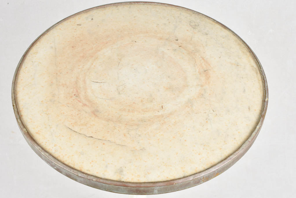 PAIR OF NAPOLEON III ROUND TABLES - MARBLE