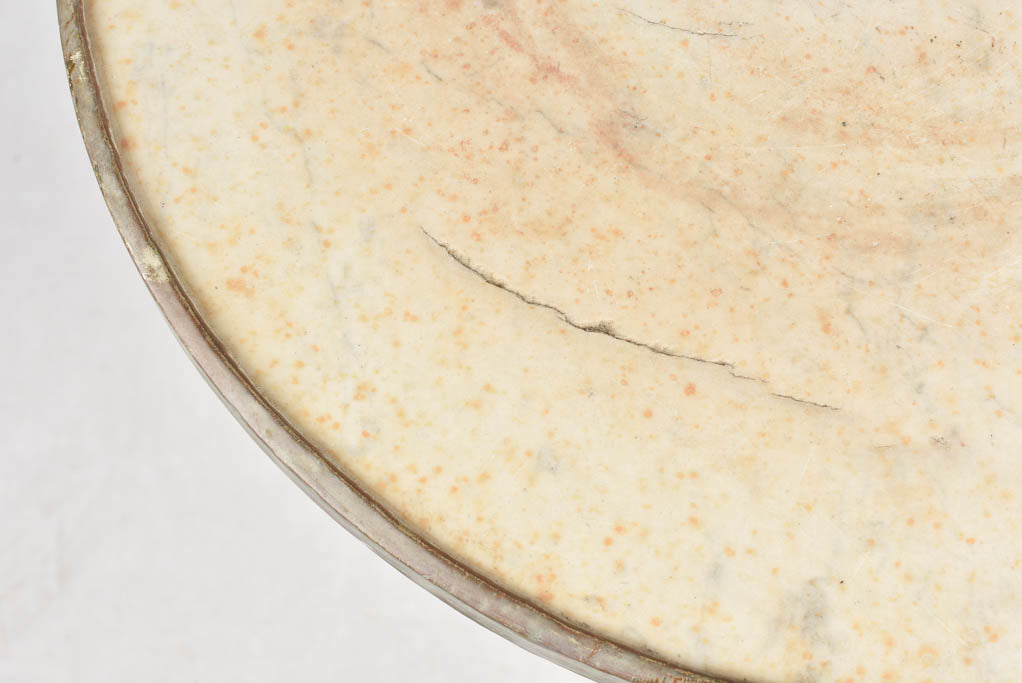 PAIR OF NAPOLEON III ROUND TABLES - MARBLE