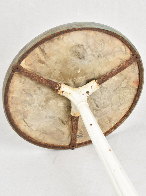 PAIR OF NAPOLEON III ROUND TABLES - MARBLE