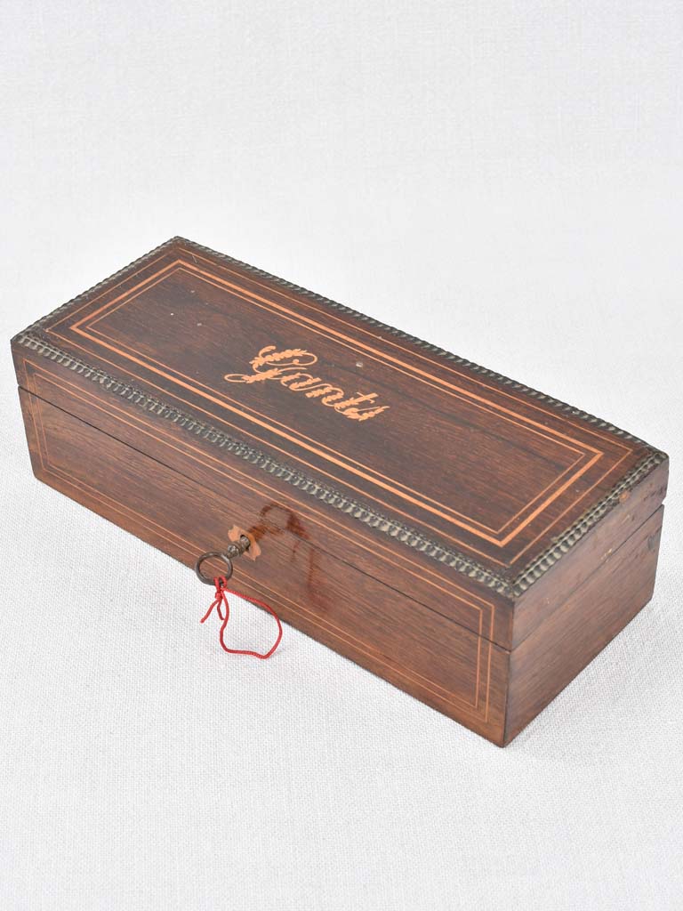 Glove box marquetry, 19th-century, French