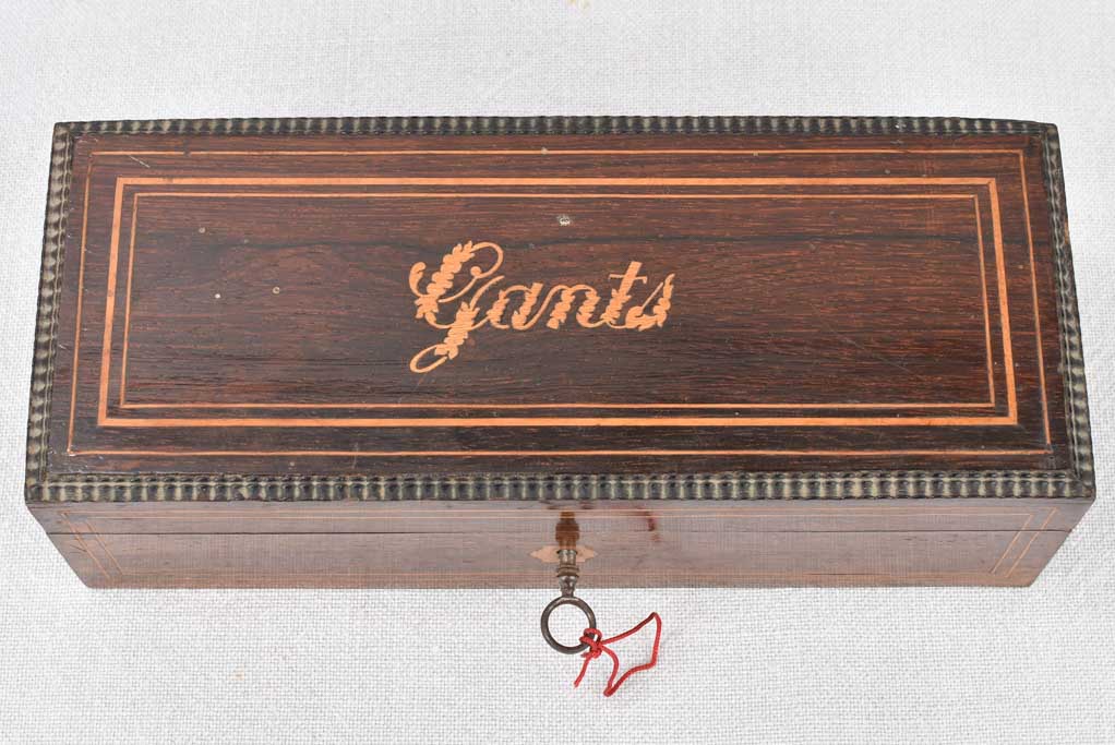 Glove box marquetry, 19th-century, French