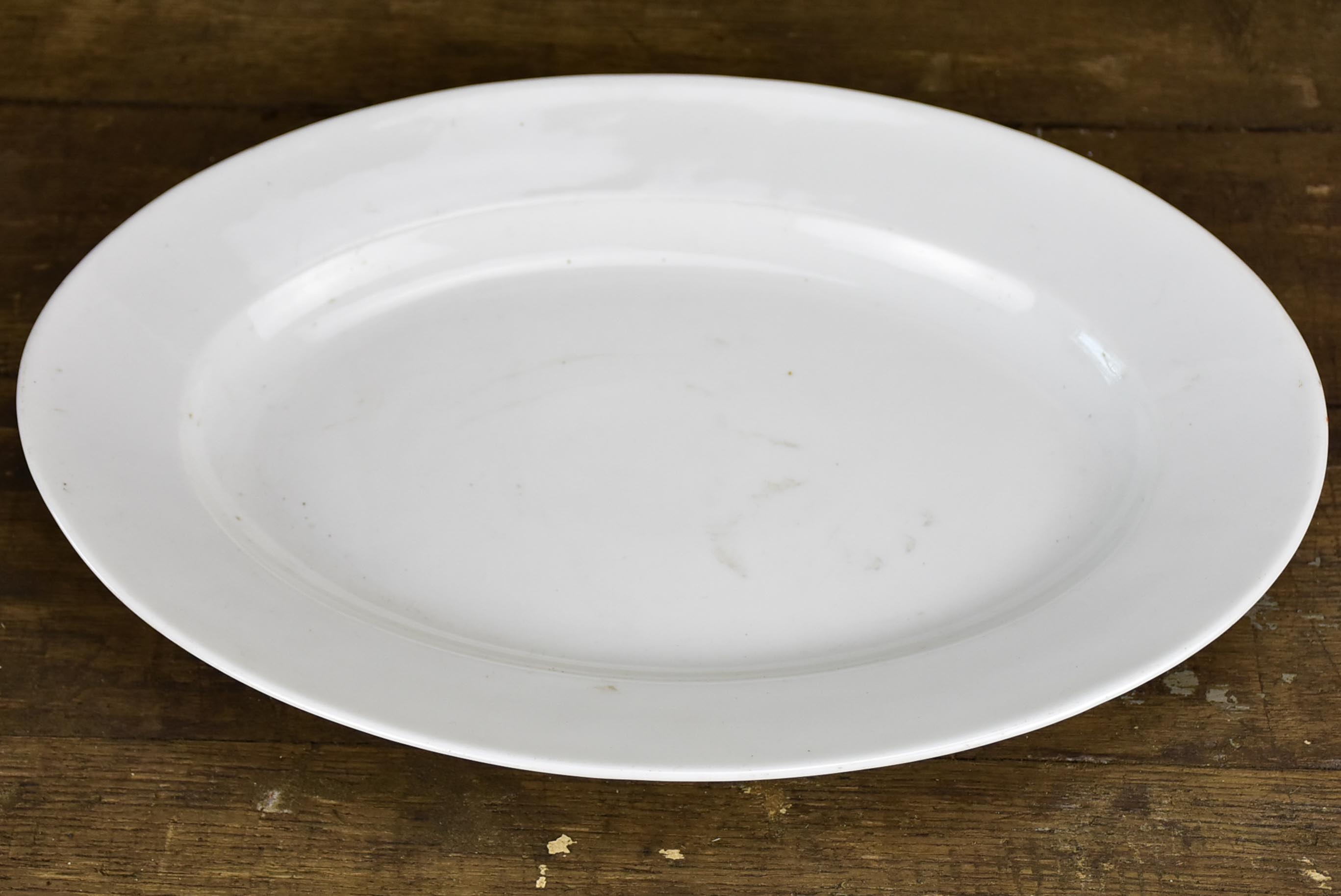 Late 19th Century ironstone platter - white