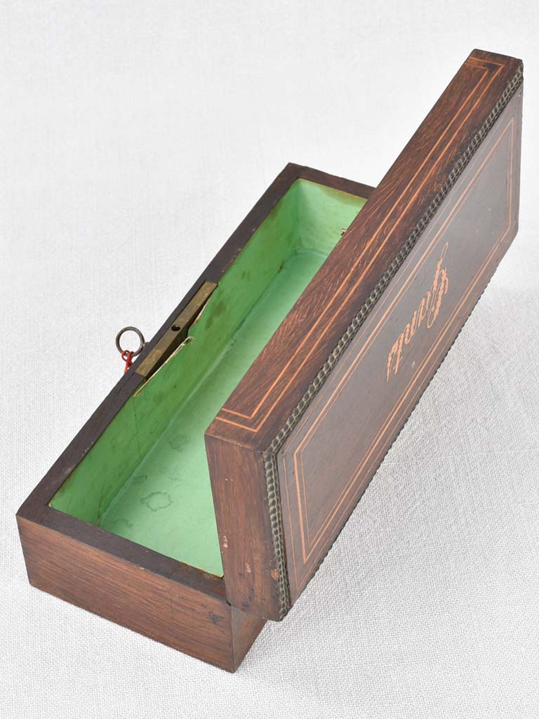 Glove box marquetry, 19th-century, French