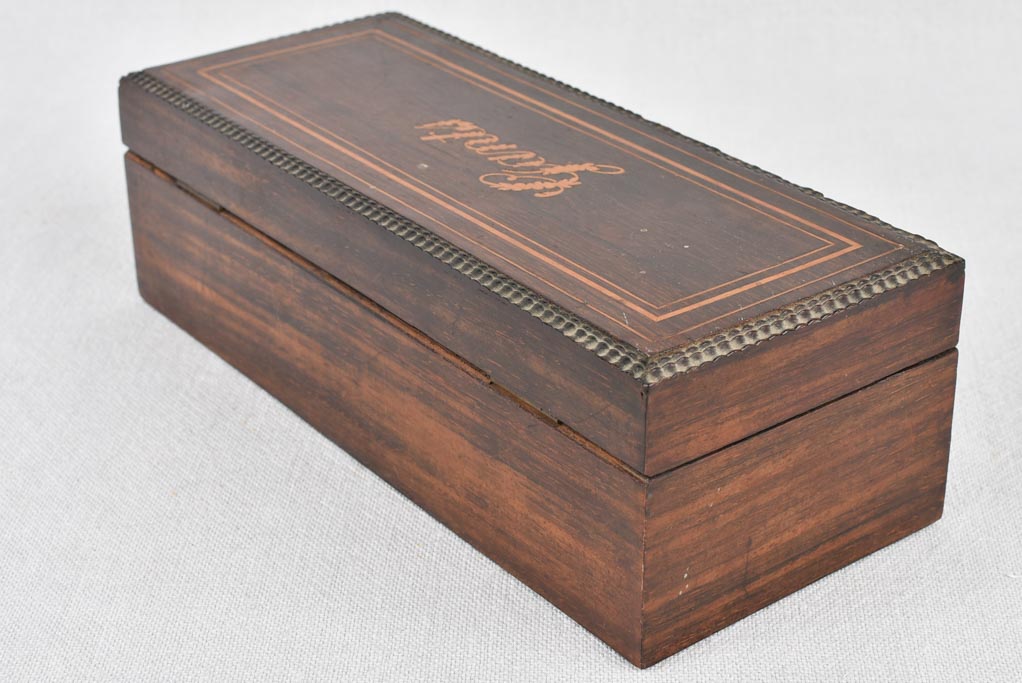 Glove box marquetry, 19th-century, French