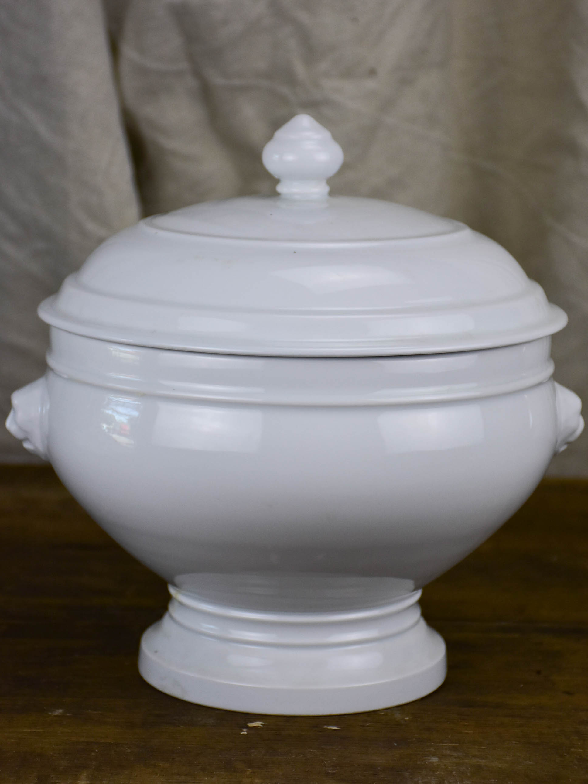 Antique white Pillivuyt soup tureen