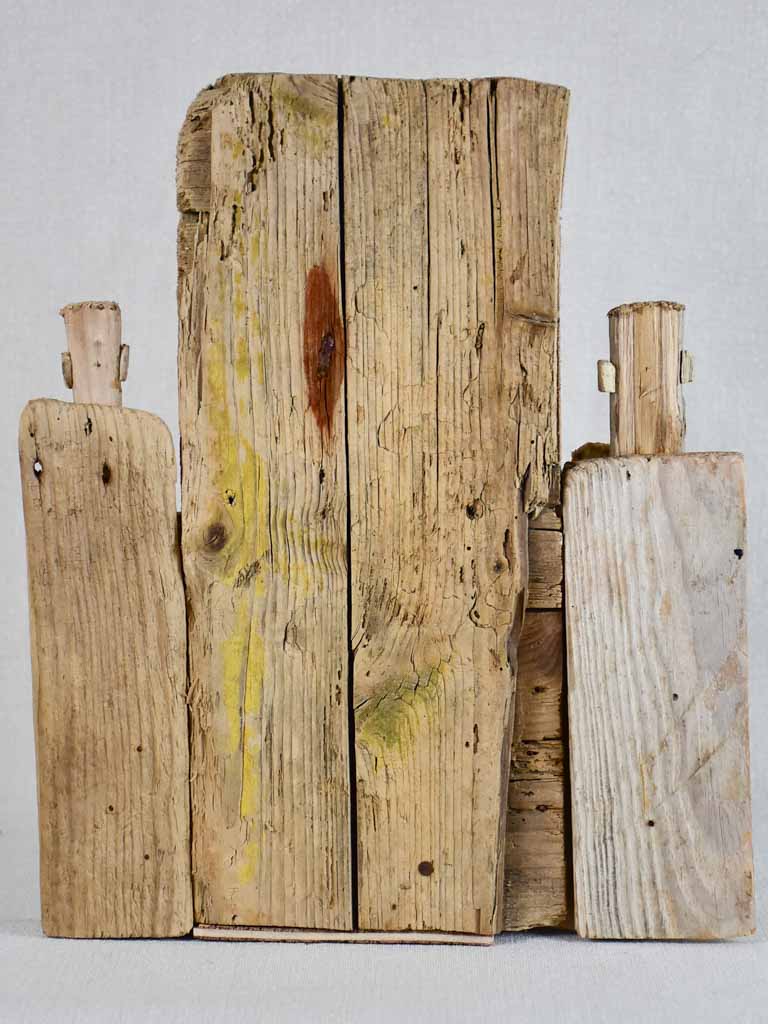 Small driftwood sculpture by JP Dreano - 12 characters 13"