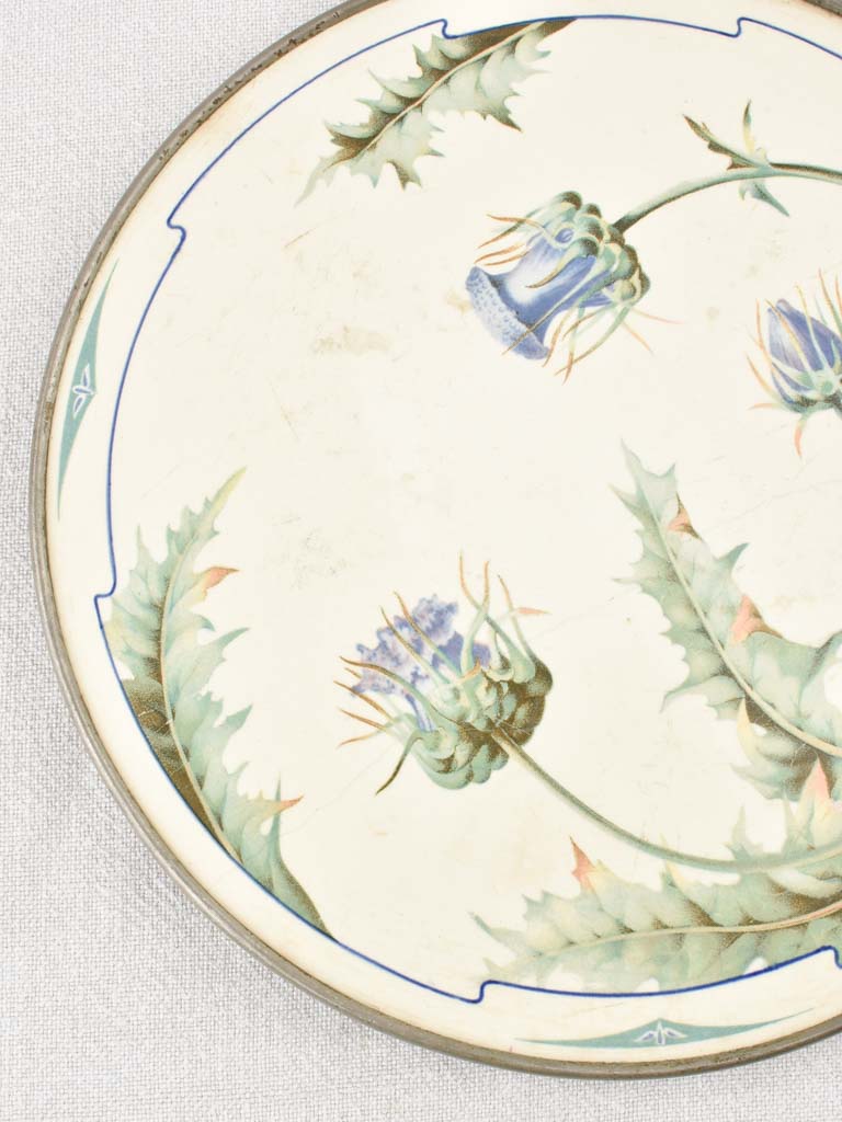 Scotch thistle trivet with feet 10¼"