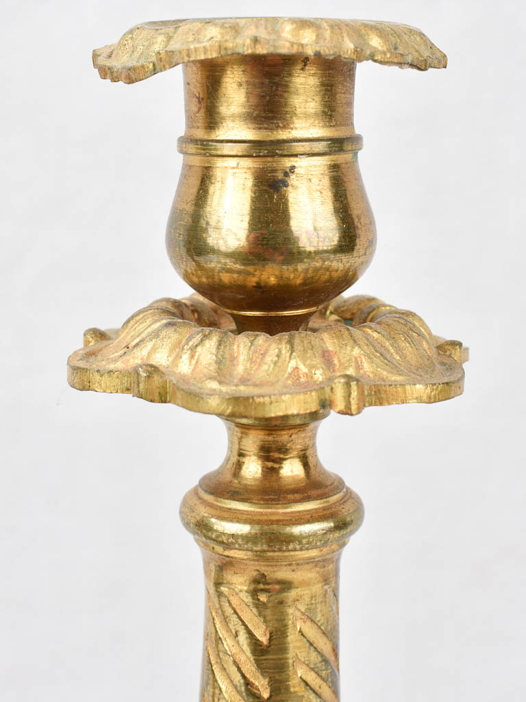 Candlesticks, 19th-century, bronze 12½" (pair)
