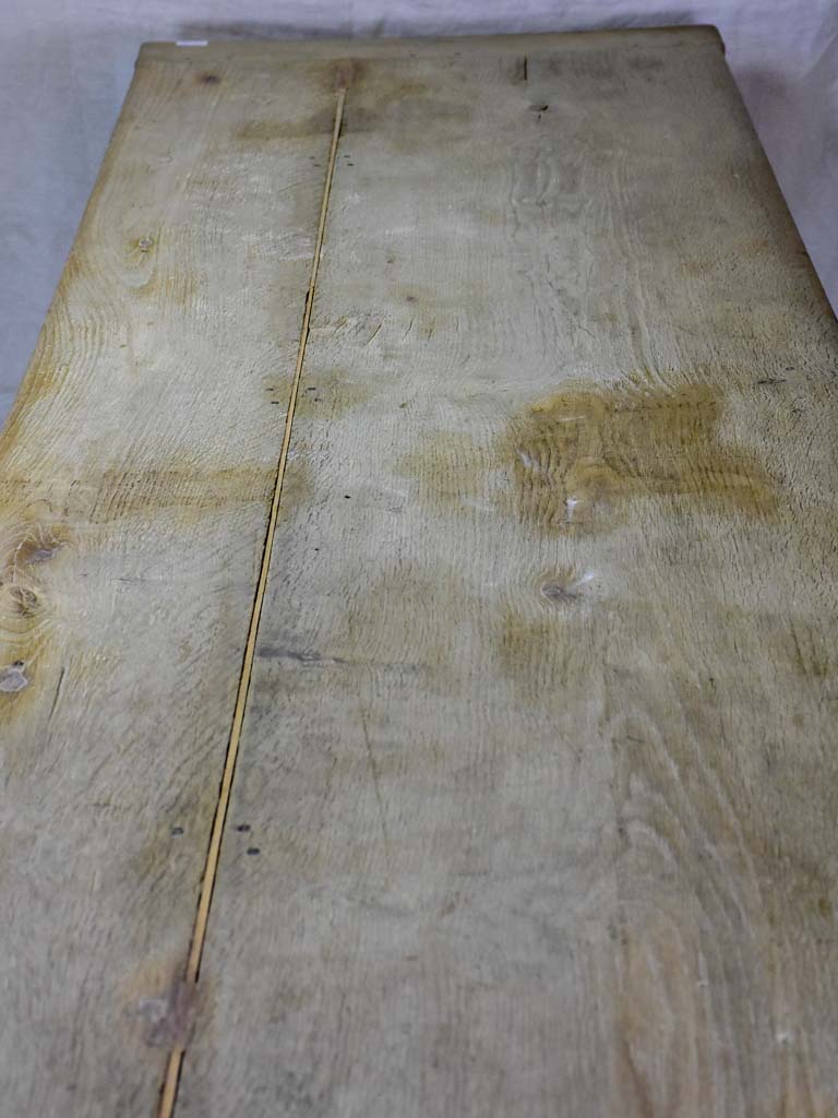 Early 19th Century French farm table - bleached oak 28" x 104¼"
