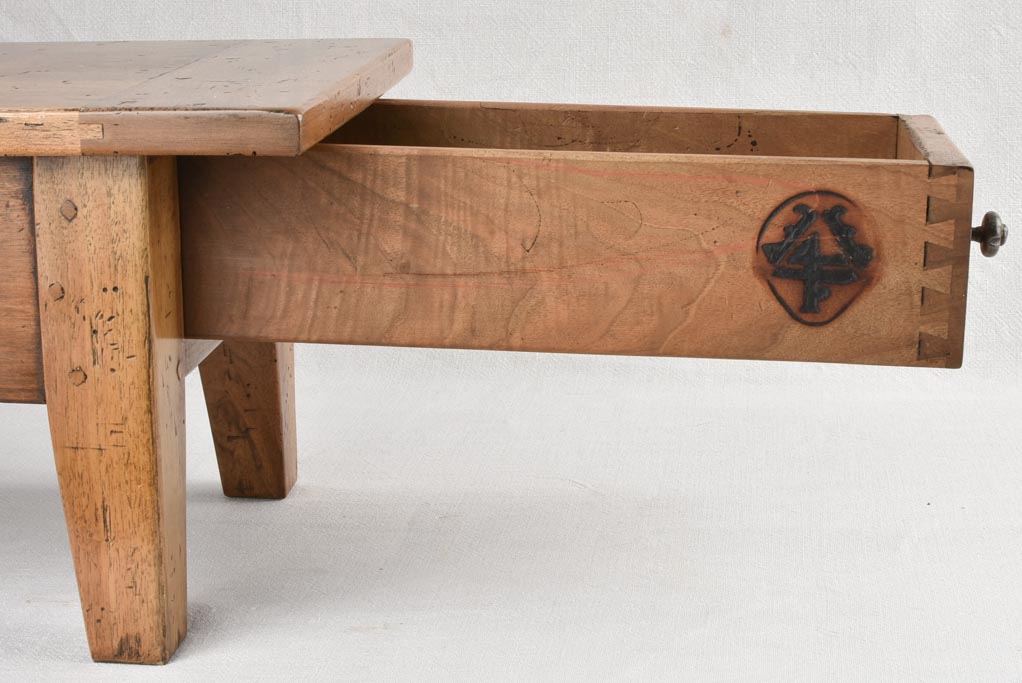 Very low walnut coffee table 35½" x 13¾"