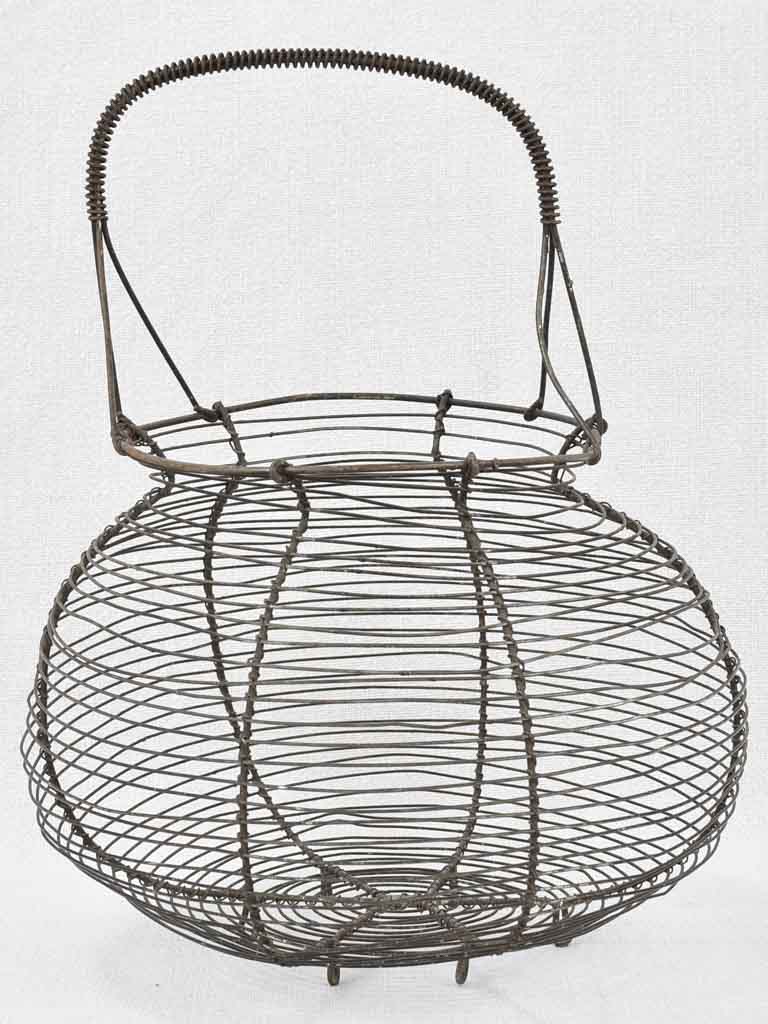 Antique French wire salad / egg basket