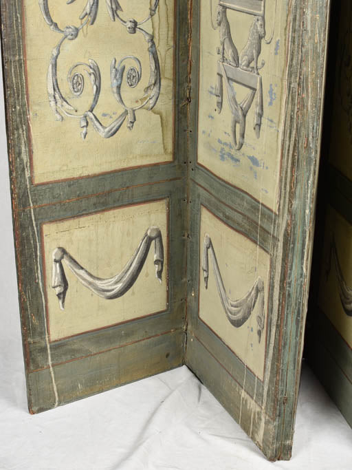 Elegant Stretched Fabric Folding Screen