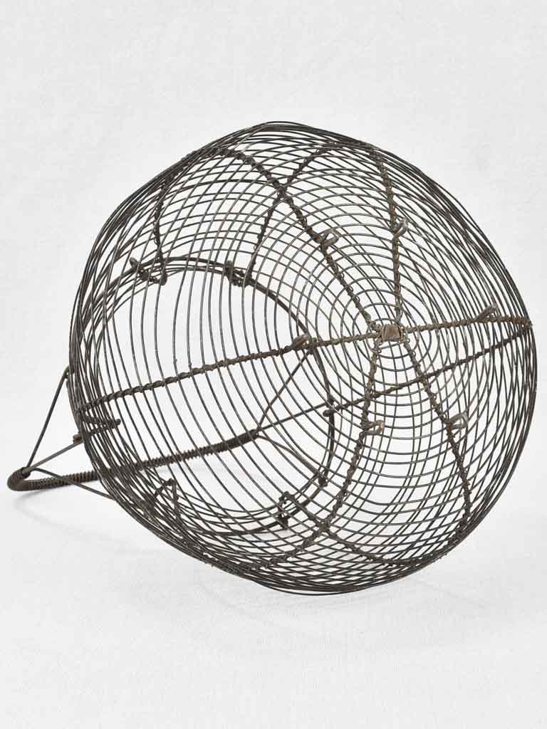 Antique French wire salad / egg basket