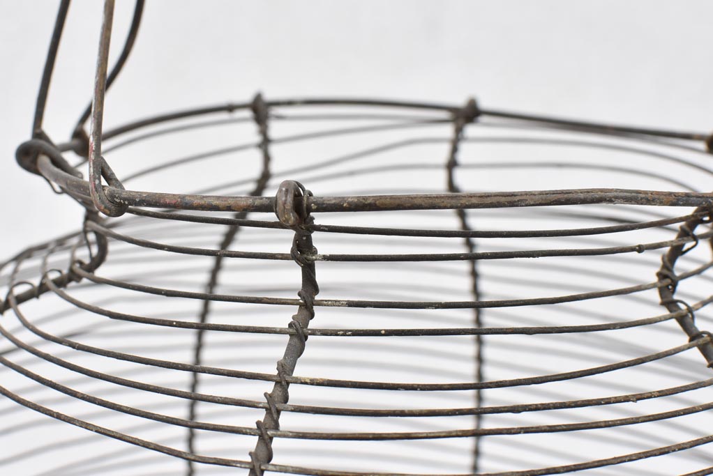Antique French wire salad / egg basket