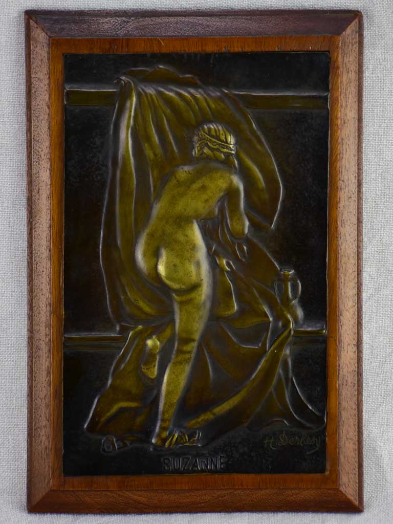 H Derby signed bronze sculpture