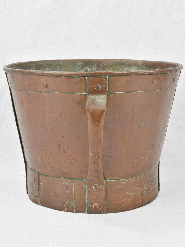 Vintage-looking copper wine cooler