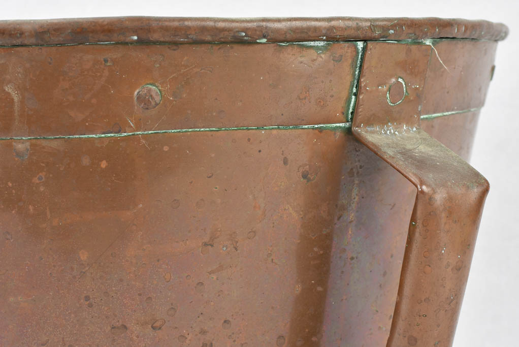 Antique agricultural copper measuring device
