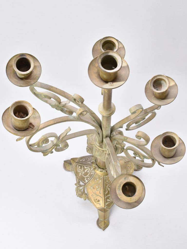 Intricate Antique French Candlesticks