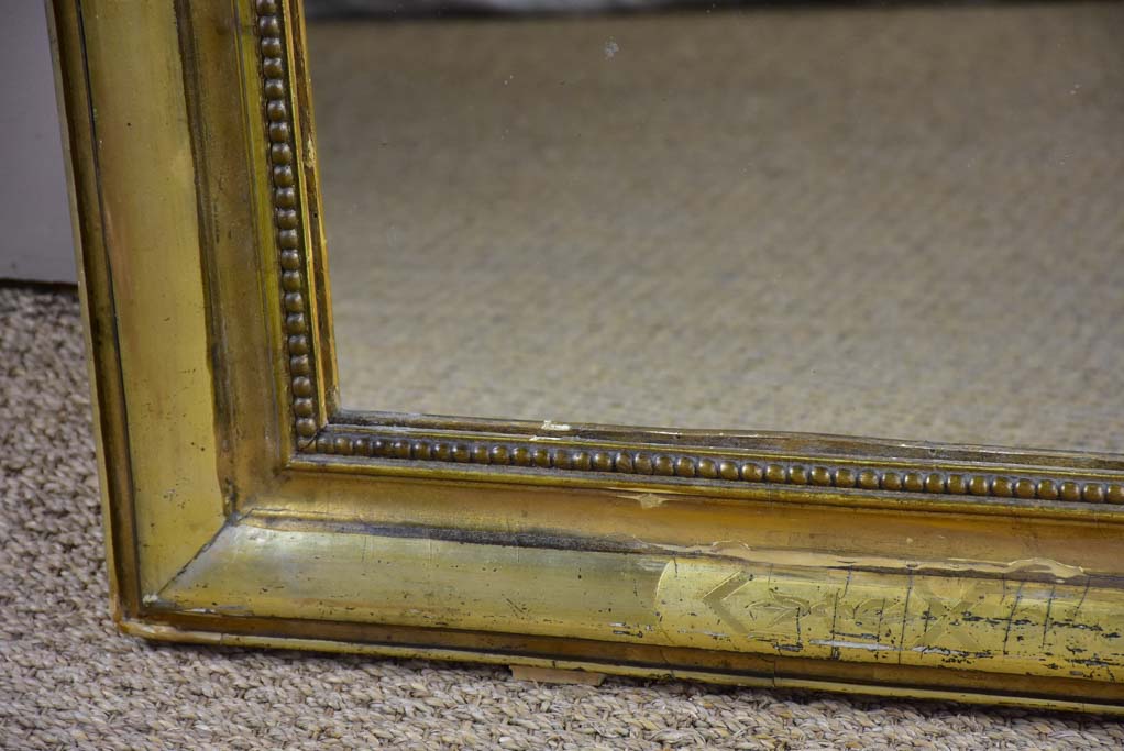 Large gilded Louis Philippe mirror from the 19th Century 51¼" x 35½"