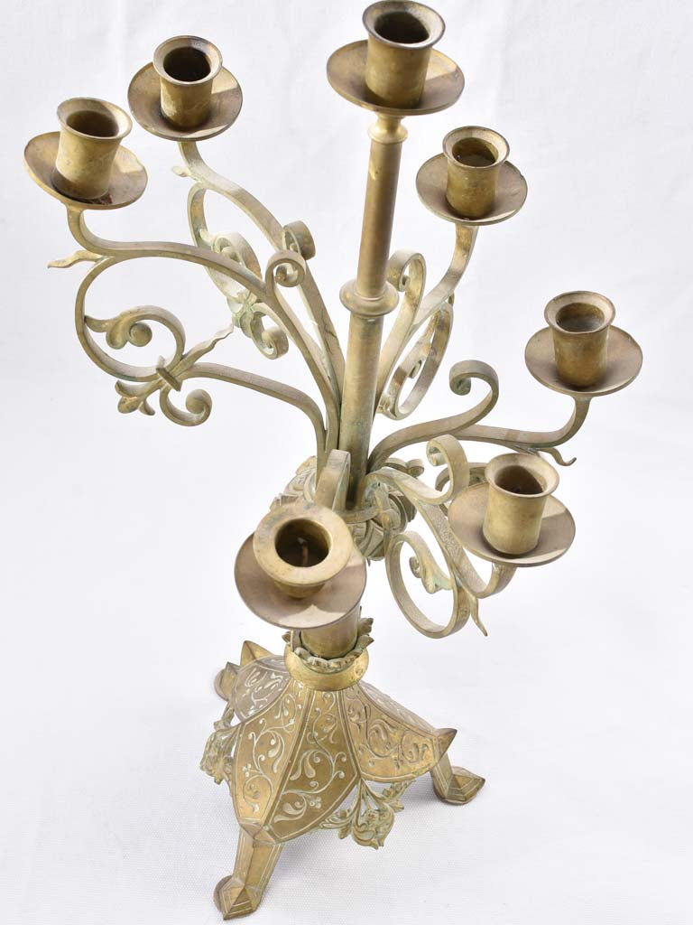 Unique Uneven Vintage Candlesticks