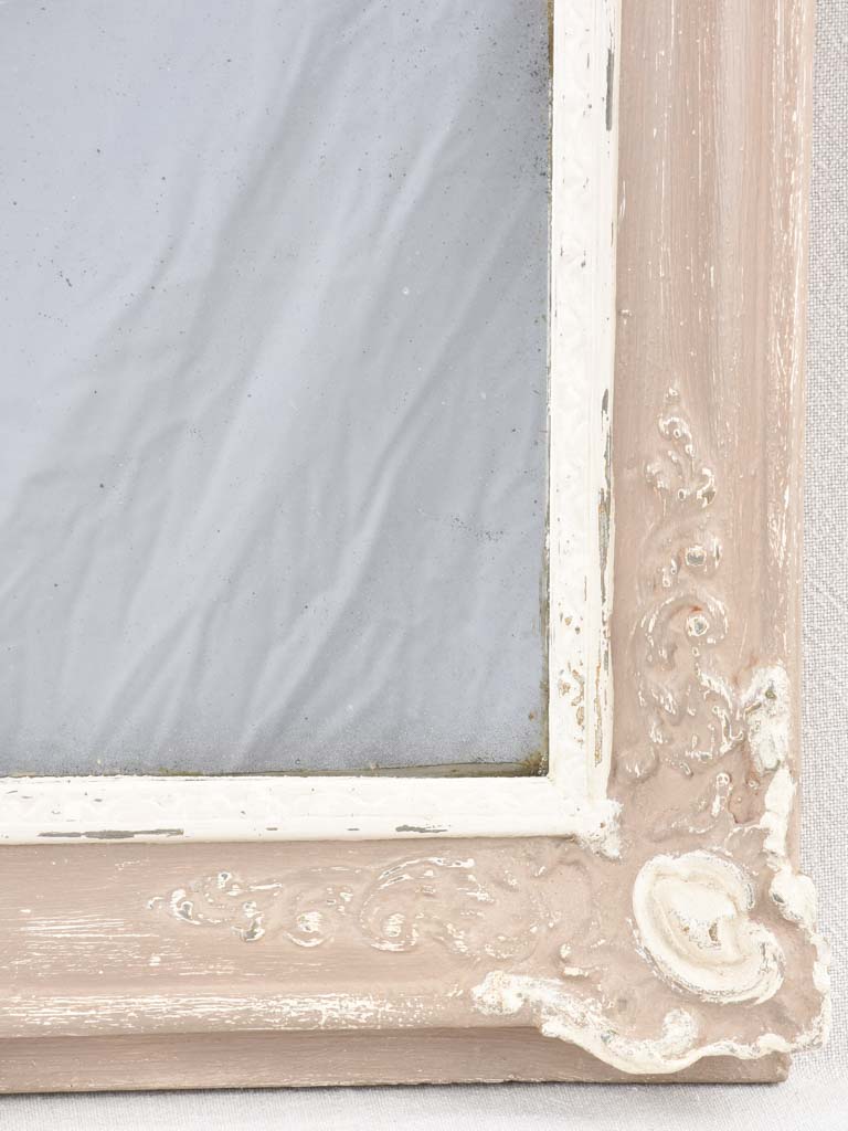 19th century Restoration mirror with taupe frame 29¼" x 22"