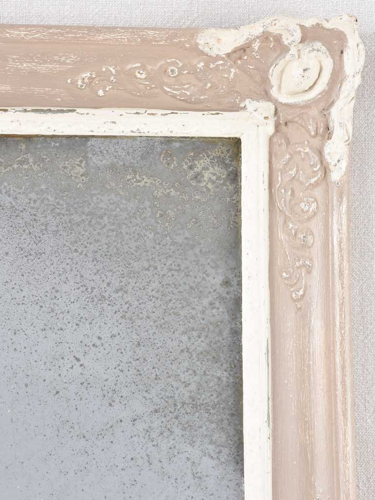 19th century Restoration mirror with taupe frame 29¼" x 22"
