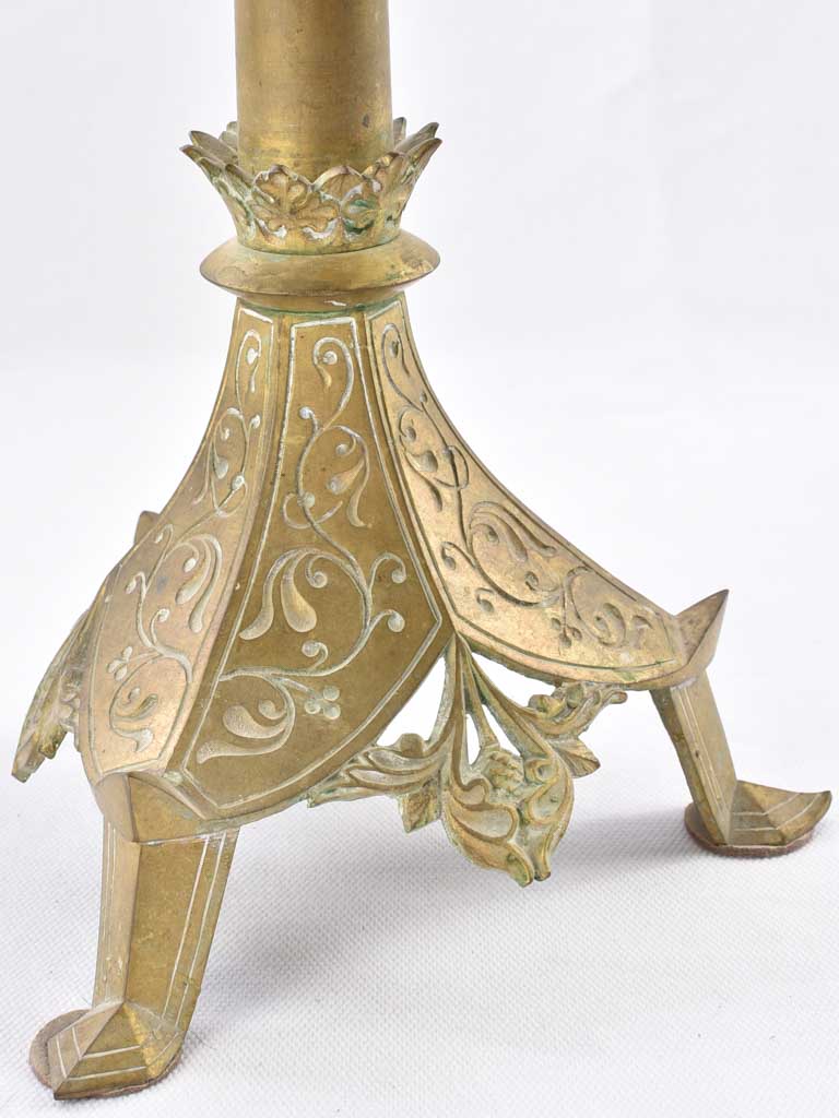 Sharp Detailed Antique Candlesticks