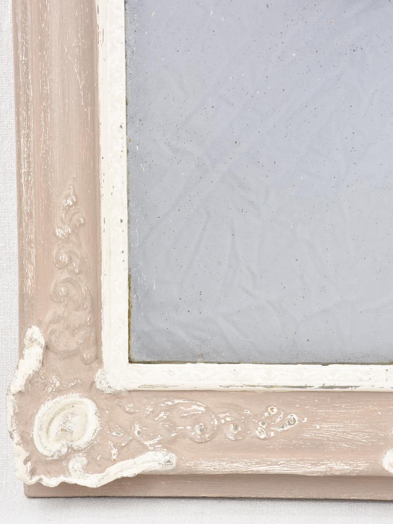 19th century Restoration mirror with taupe frame 29¼" x 22"