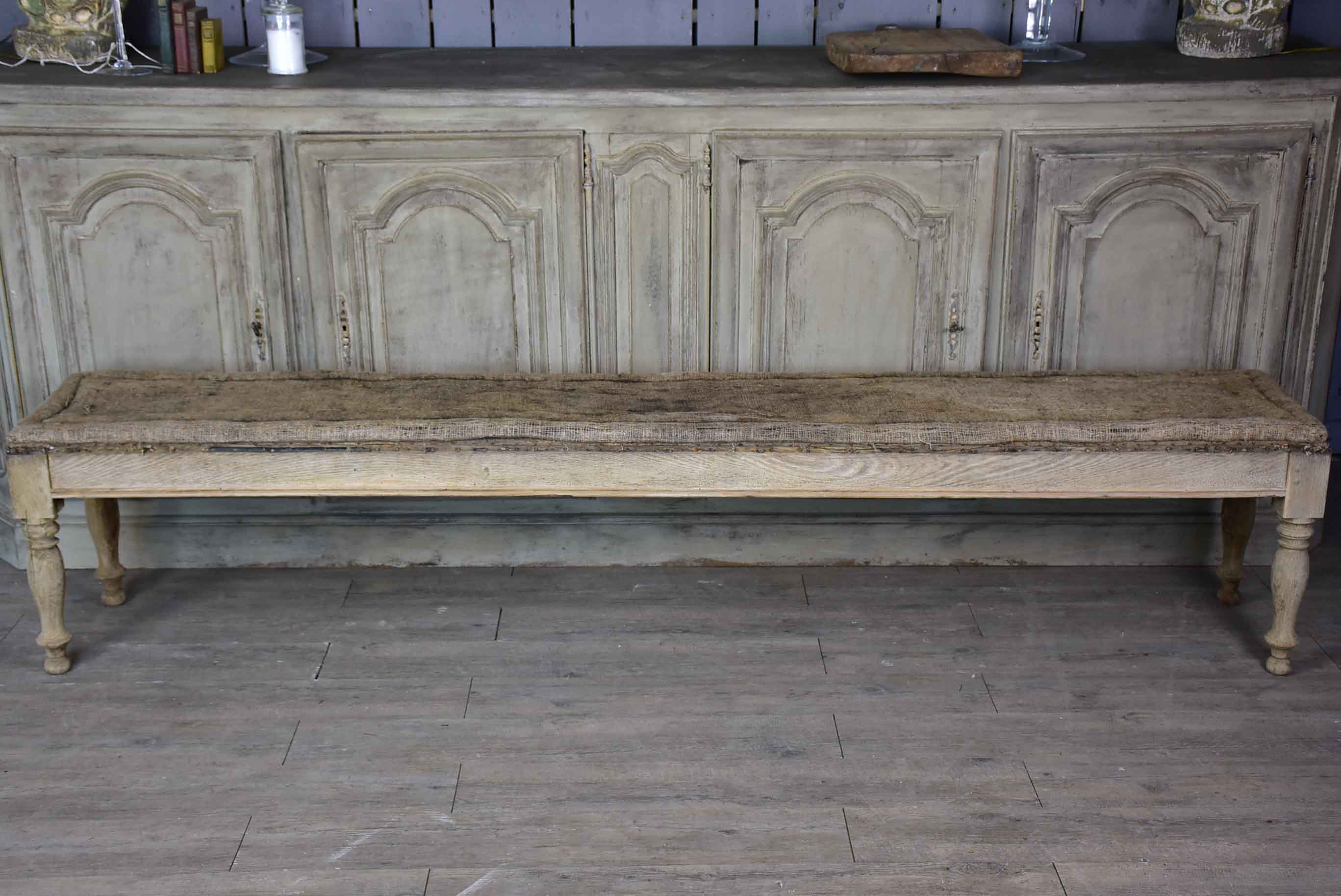 Very long bench seat - French 19th Century