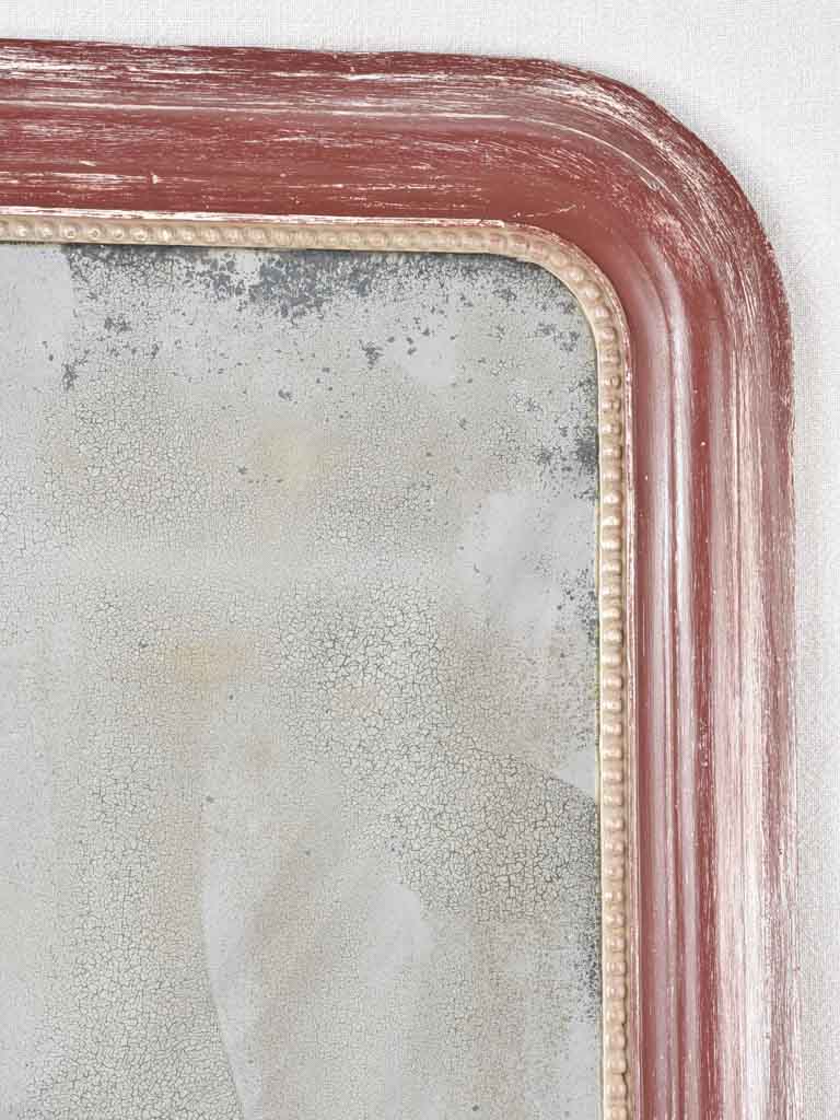 Elegant Burgundy Louis Philippe Mirror