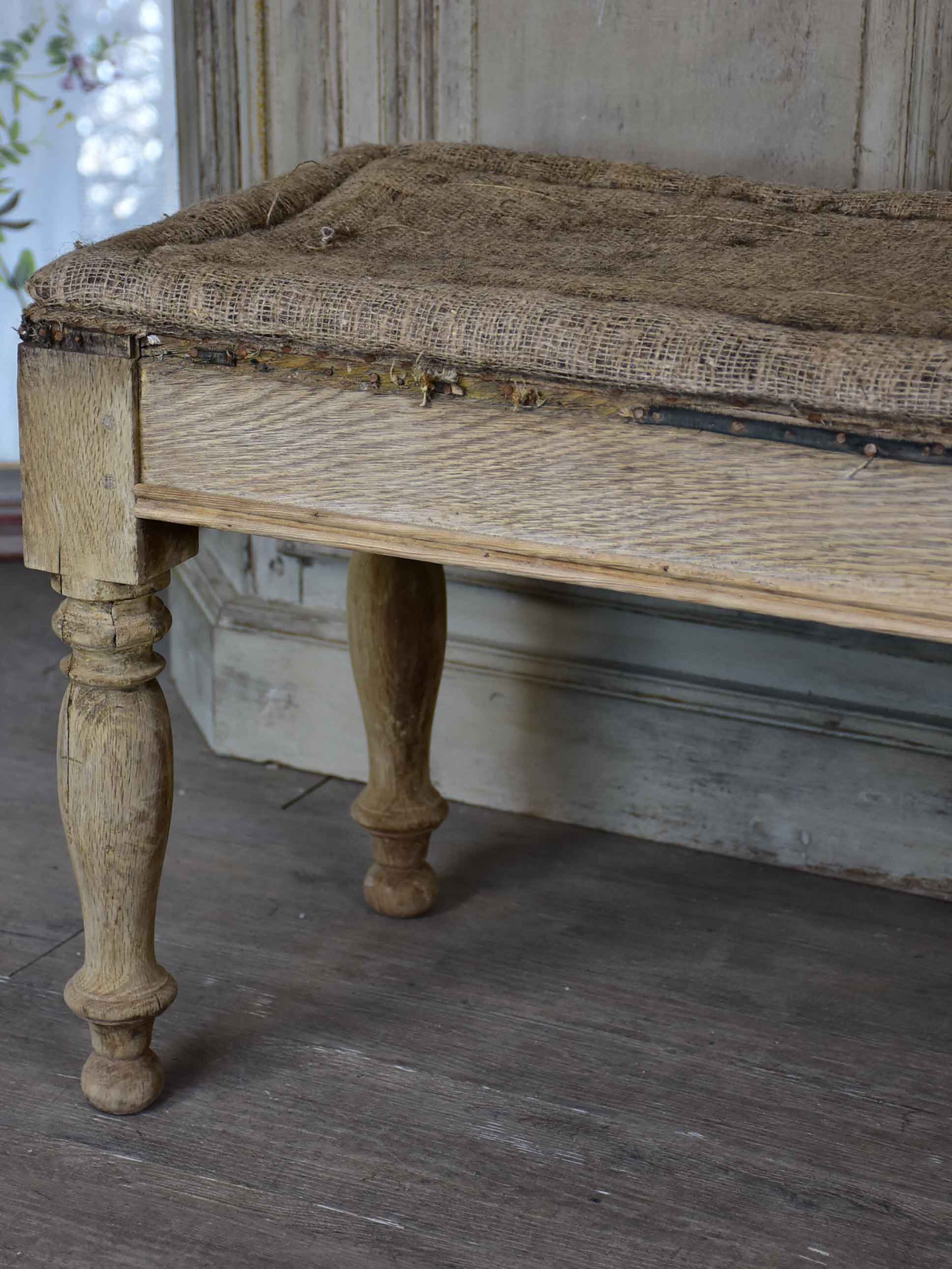 Very long bench seat - French 19th Century
