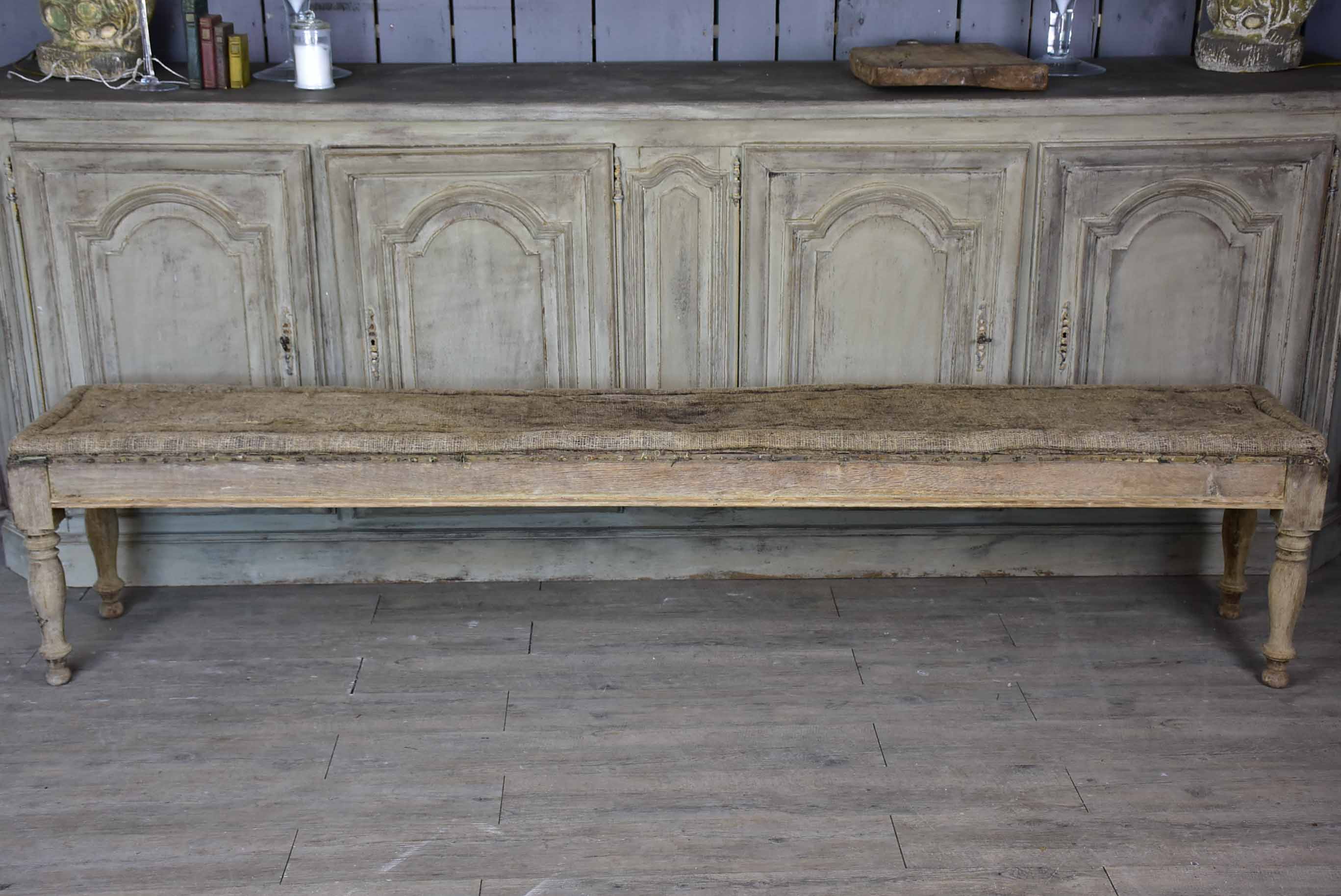 Very long bench seat - French 19th Century