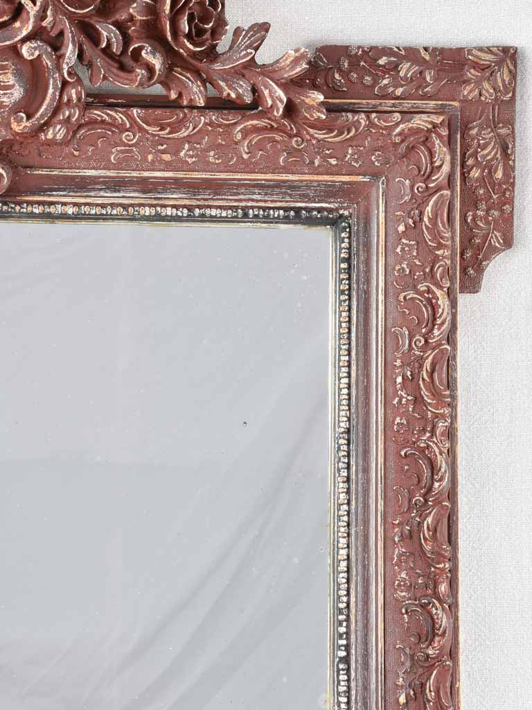 Classic stucco framed French mirror