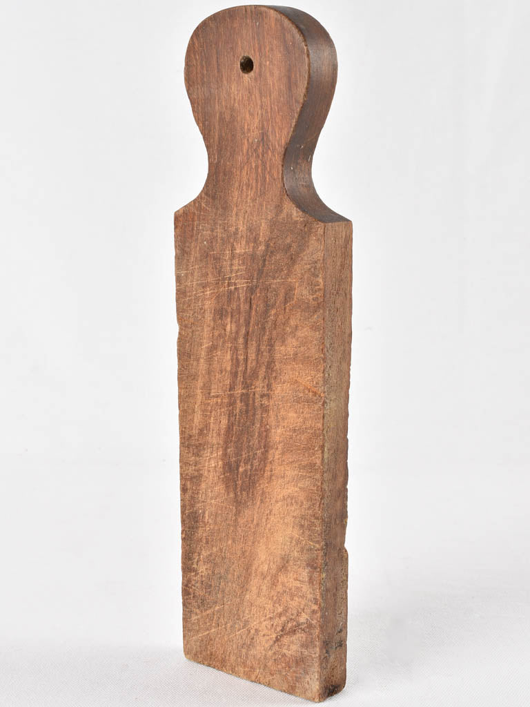 Antique French narrow wooden cutting board