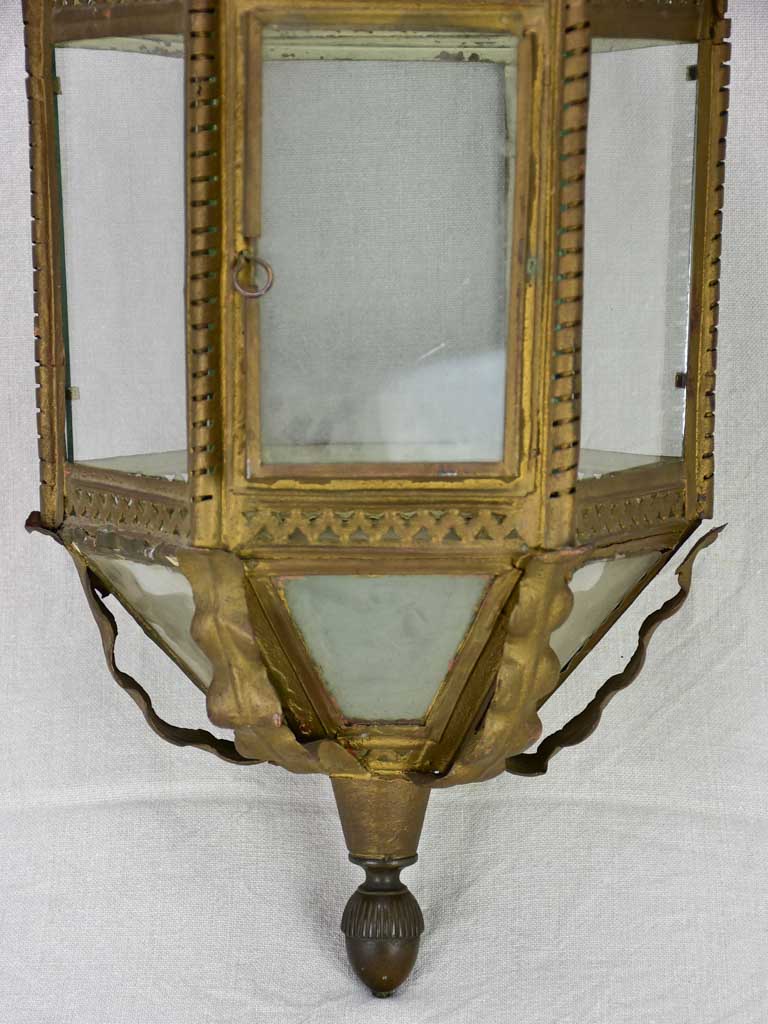 Large 19th century French lantern in tole 29¼"