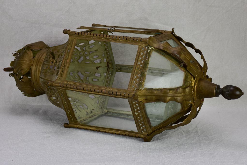 Large 19th century French lantern in tole 29¼"