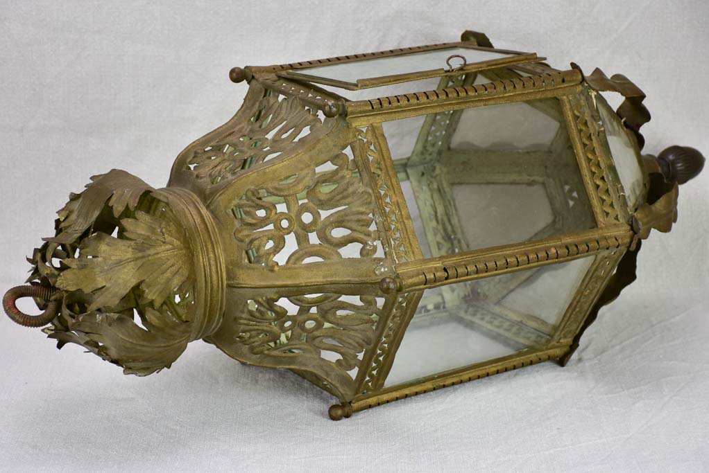 Large 19th century French lantern in tole 29¼"