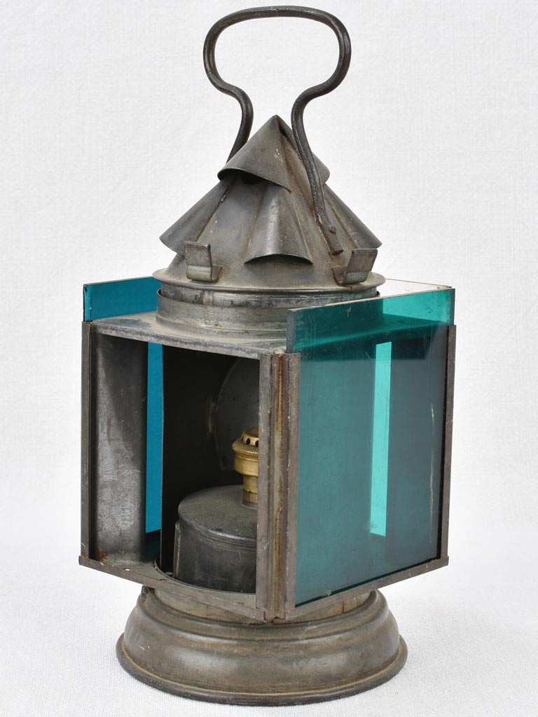 Antique 1946 Belgian railway lantern