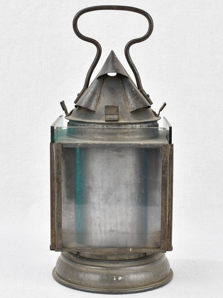 Authentic Belgian colored glass lantern
