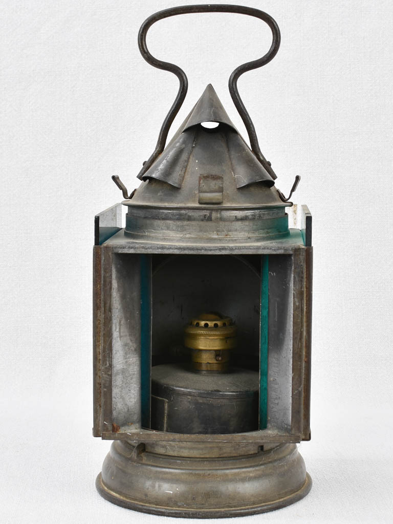 Sturdy tole signal lantern 1946