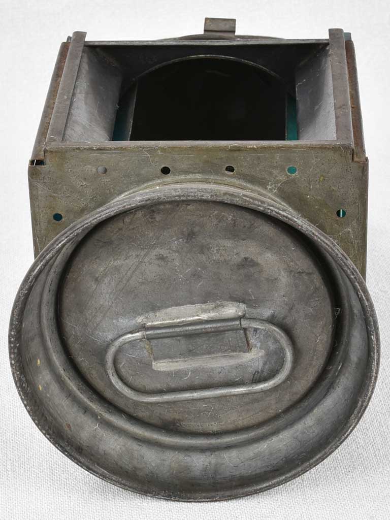 Belgian train tole lantern 1946