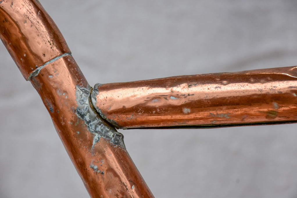 Rustic antique French polished copper watering can
