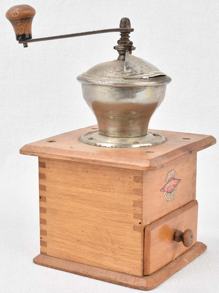 Nineteenth-century Leinbrock's heavy-duty coffee grinder