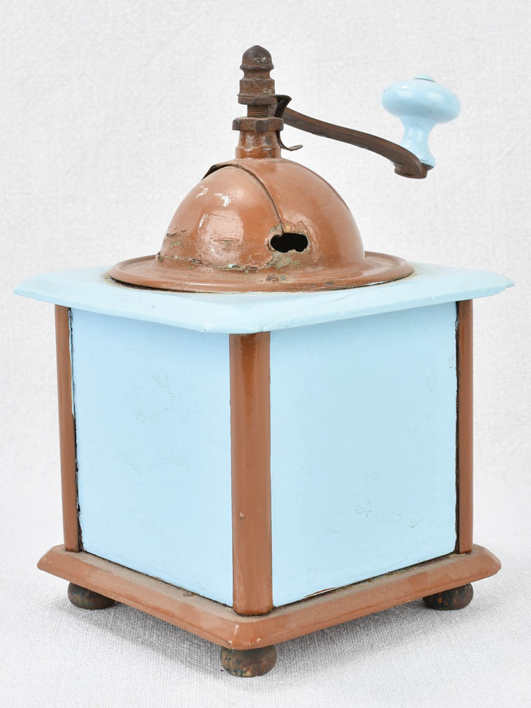 Antique French decorative coffee grinder