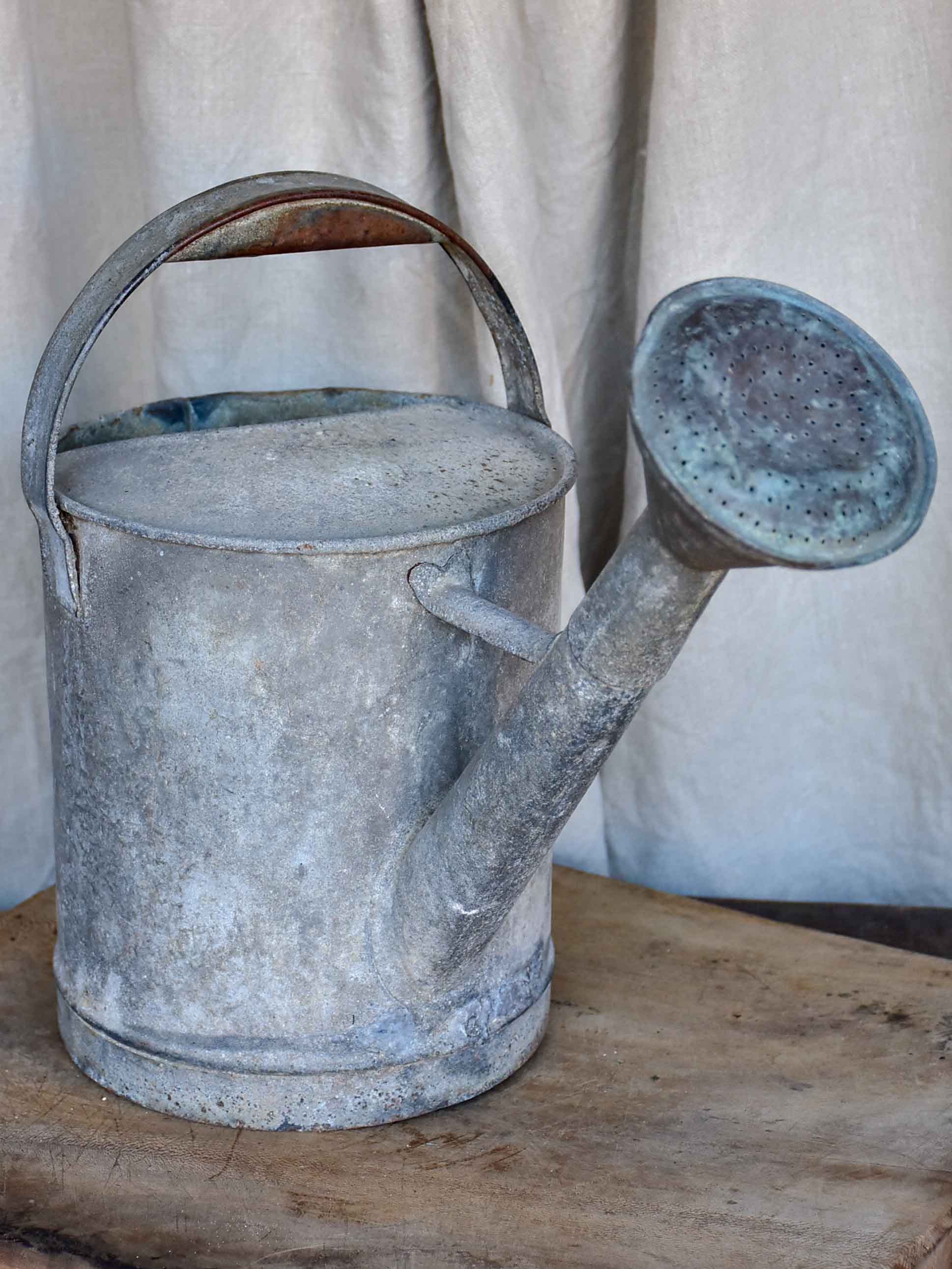 Antique French zinc watering can