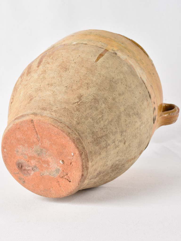 Large antique French confit pot 13"