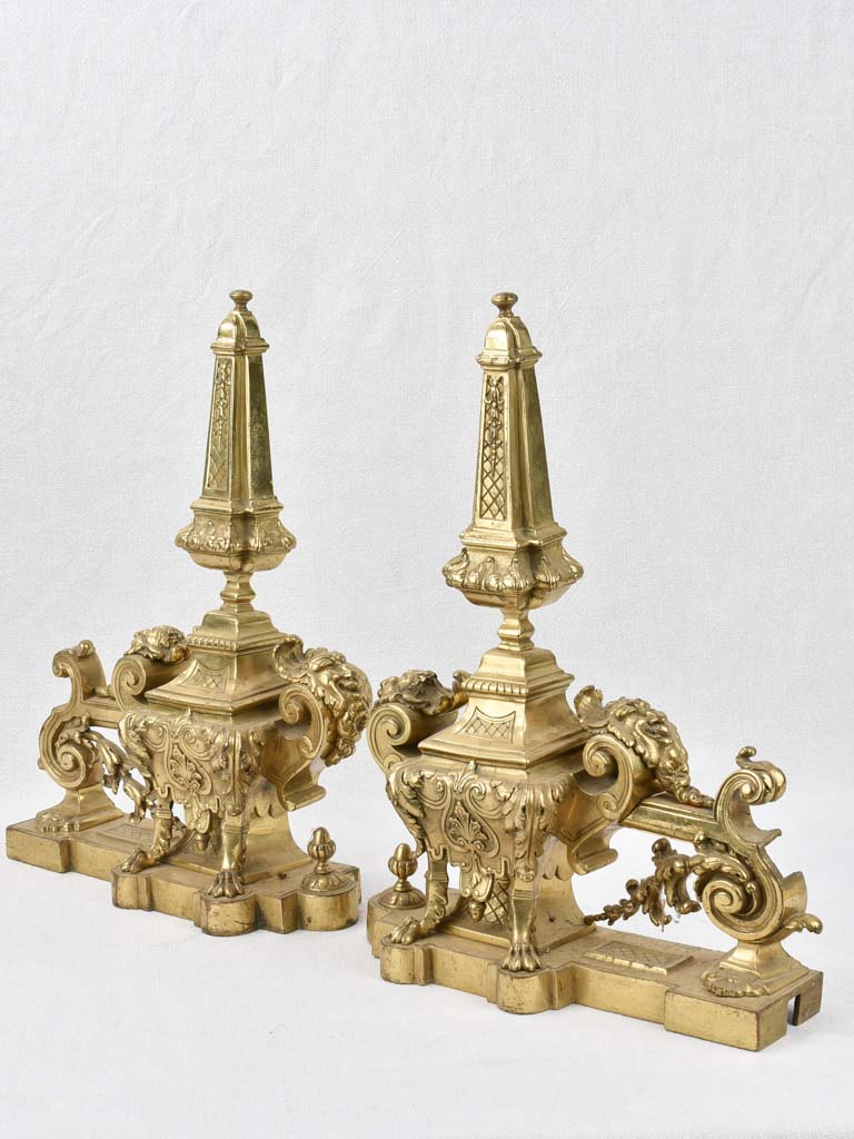 Fire fenders, 19th-century Napoleon III (pair)