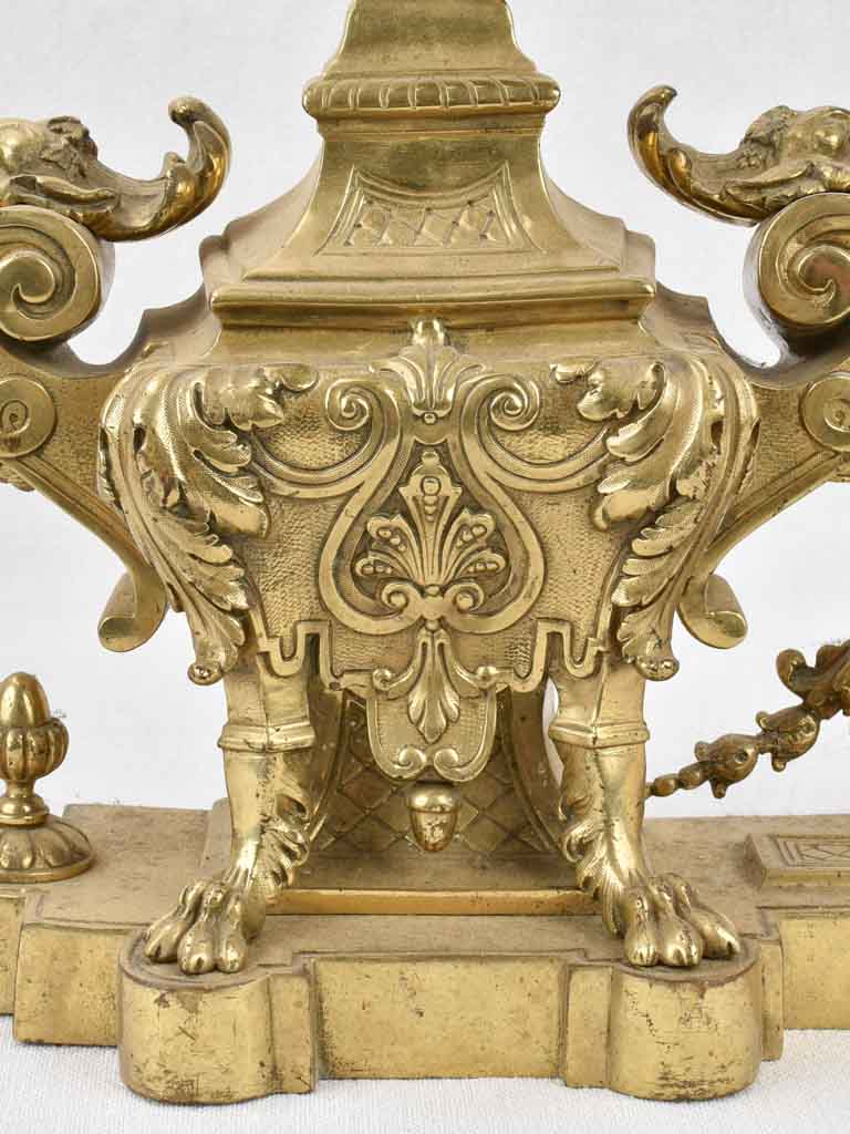 Fire fenders, 19th-century Napoleon III (pair)
