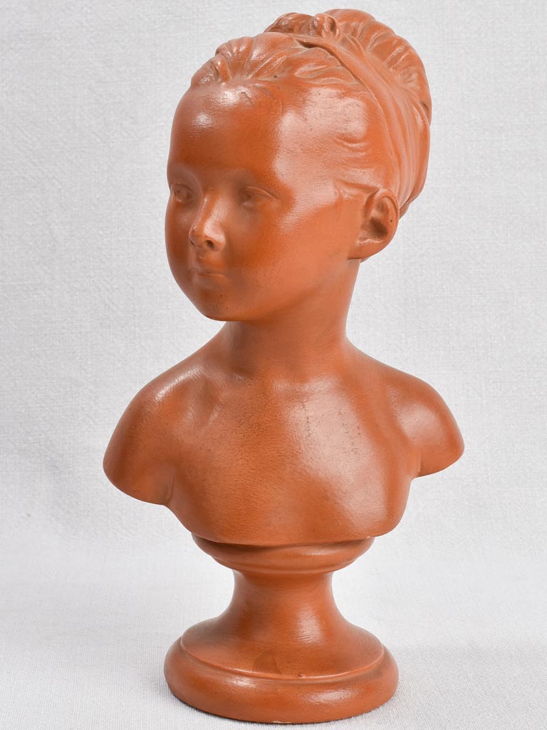Vintage bust of a young woman 12¼"